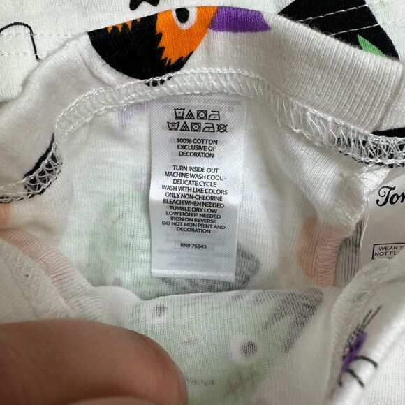 Tommy Bahama Kids Halloween Pajama Set‎ 3T (Top) Bottom (2T) Ghost Pumpkin - Picture 6 of 8